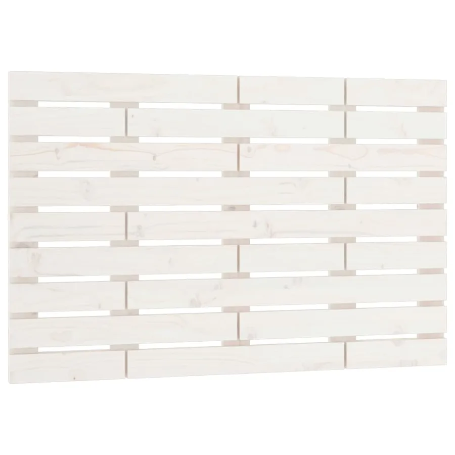Tête de lit murale Blanc 96x3x63 cm Bois massif de pin - 2
