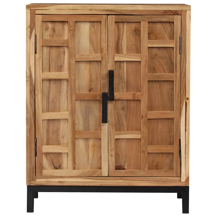 Buffet Bois d'acacia solide 60x35x76 cm Marron - 2
