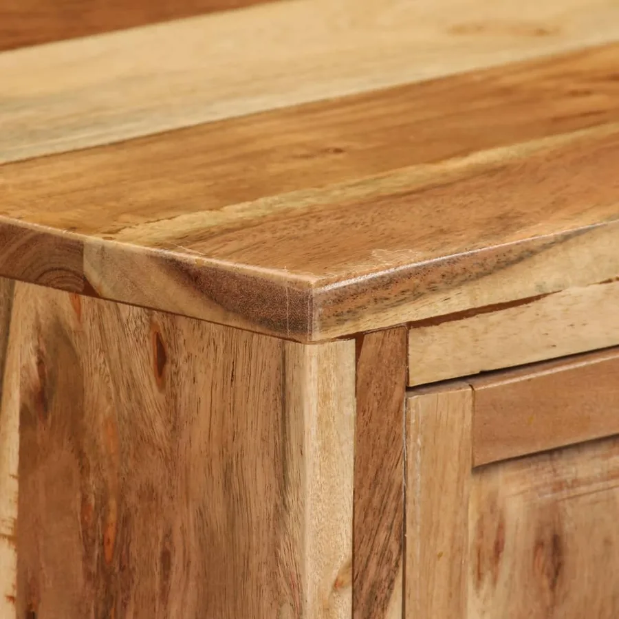 Buffet Bois d'acacia solide 60x35x76 cm Marron - 4