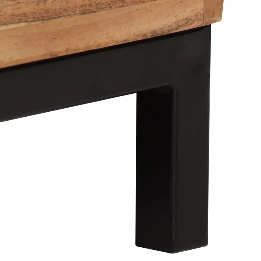 Buffet Bois d'acacia solide 60x35x76 cm Marron - 8