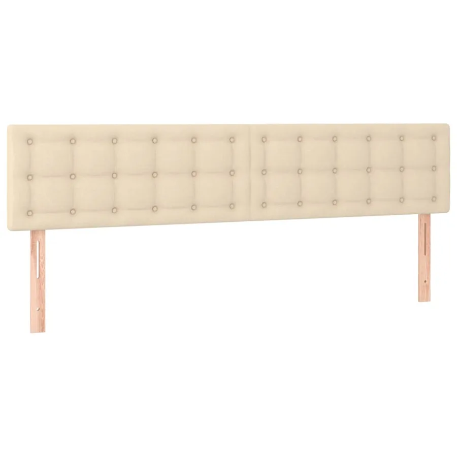 Sommier à lattes de lit avec matelas Crème 180x200 cm Tissu - 6