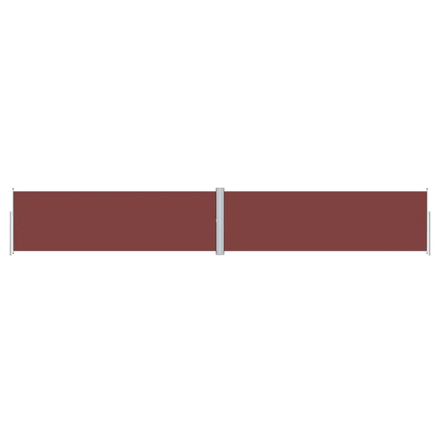 Auvent latéral rétractable Marron 160x1000 cm - 2