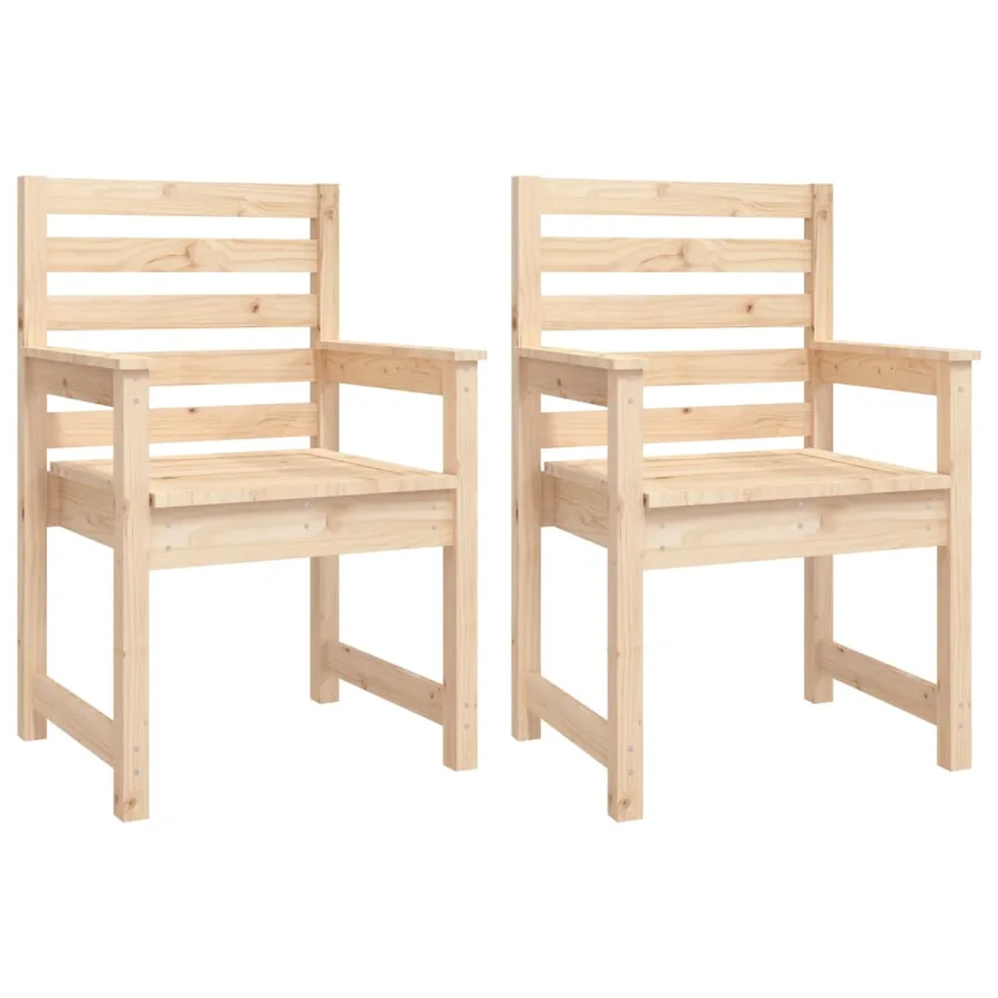 Ensemble à manger de jardin 11 pcs bois massif de pin - 7