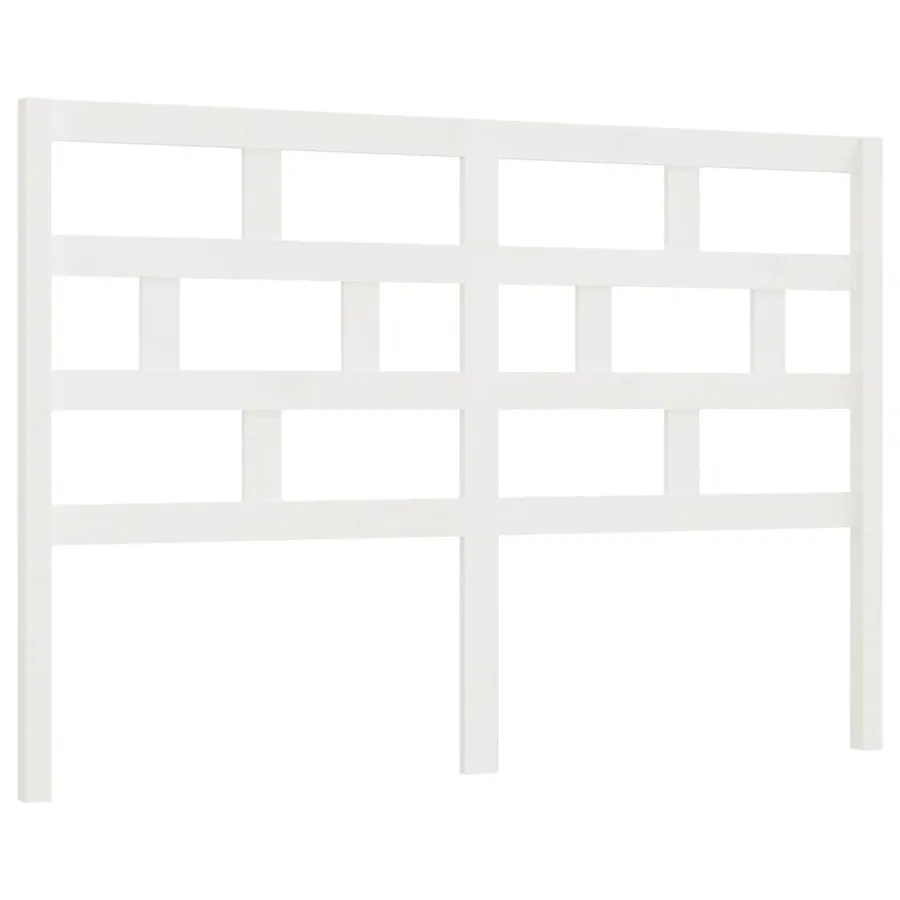 Tête de lit Blanc 141x4x100 cm Bois massif de pin - 2