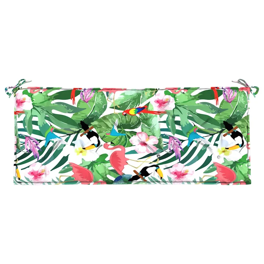 Coussins de banc de jardin lot de 2 multicolore 120x50x7 cm - 6