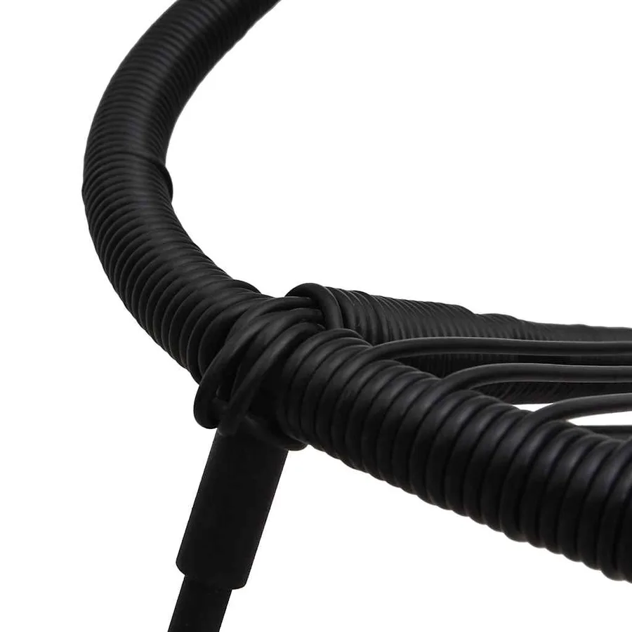 Ensemble à manger d'extérieur 5 pcs Rotin PVC Noir - 11