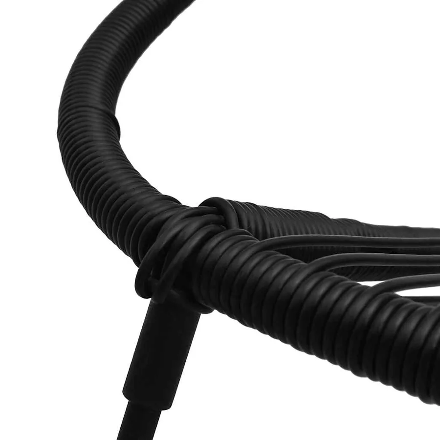 Ensemble à manger de jardin 5 pcs Noir Rotin PVC - 6