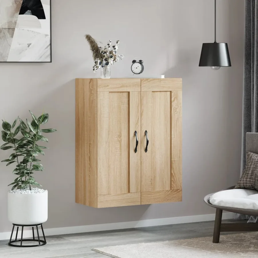 Armoire murale chêne sonoma 69,5x34x90 cm bois d'ingénierie - 3