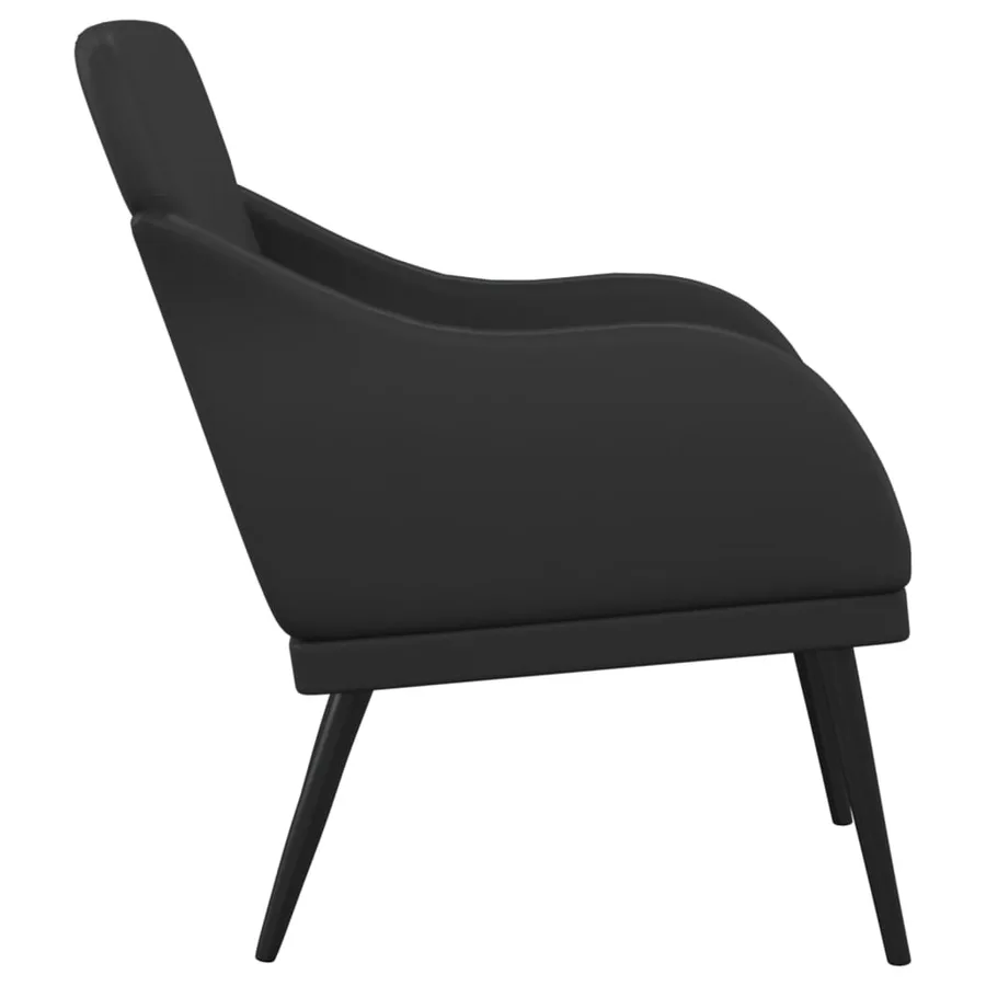 Fauteuil Noir 63x76x80 cm Similicuir - 4