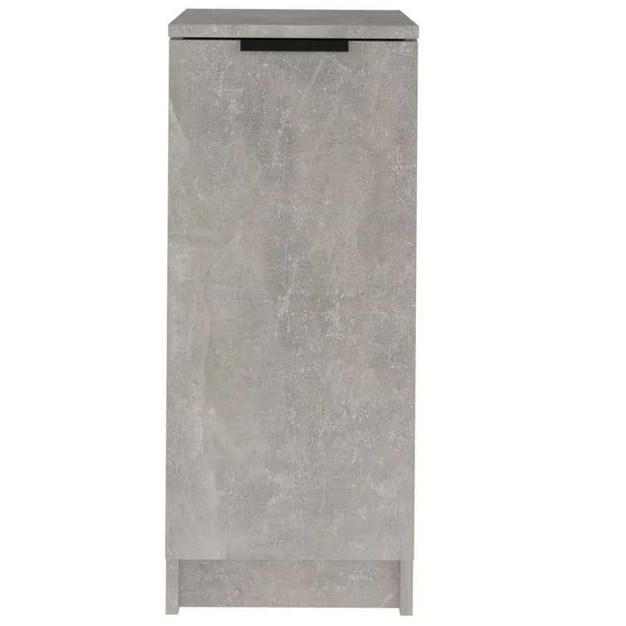 Armoire à chaussures Gris béton 30x35x70 cm Bois d'ingénierie - 5