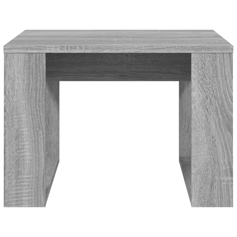 Table d'appoint Sonoma gris 50x50x35 cm Bois d'ingénierie - 4