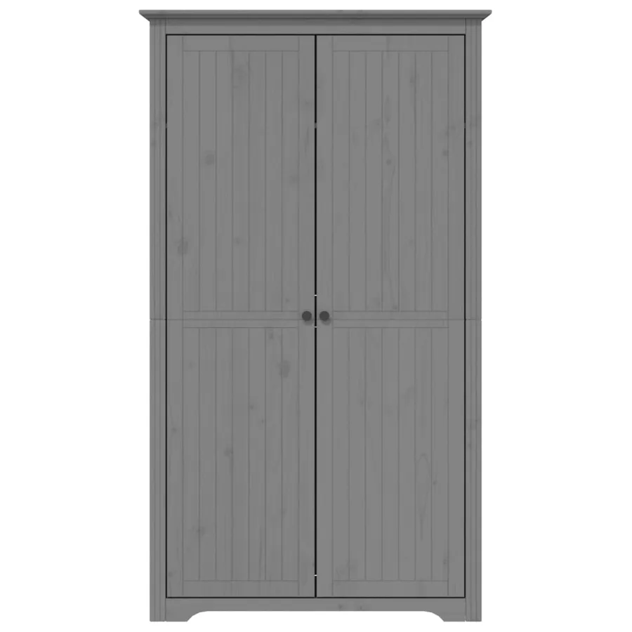 Garde-robe BODO gris 99x53,5x173 cm bois massif de pin - 3
