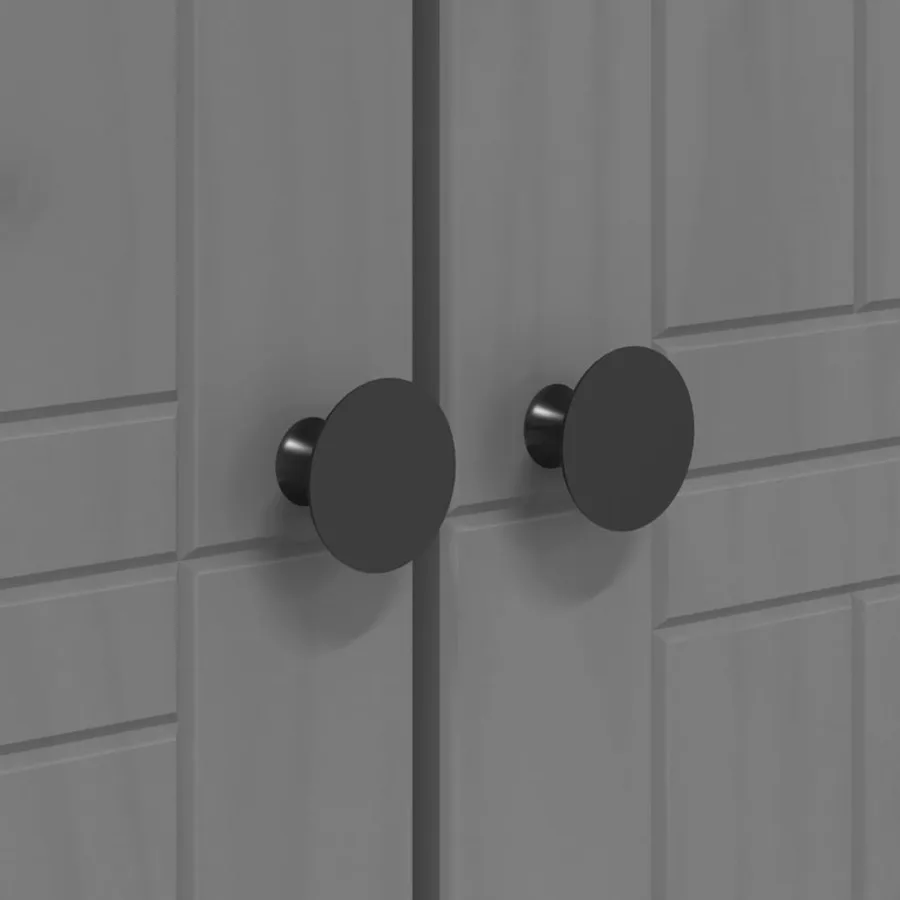 Garde-robe BODO gris 99x53,5x173 cm bois massif de pin - 7