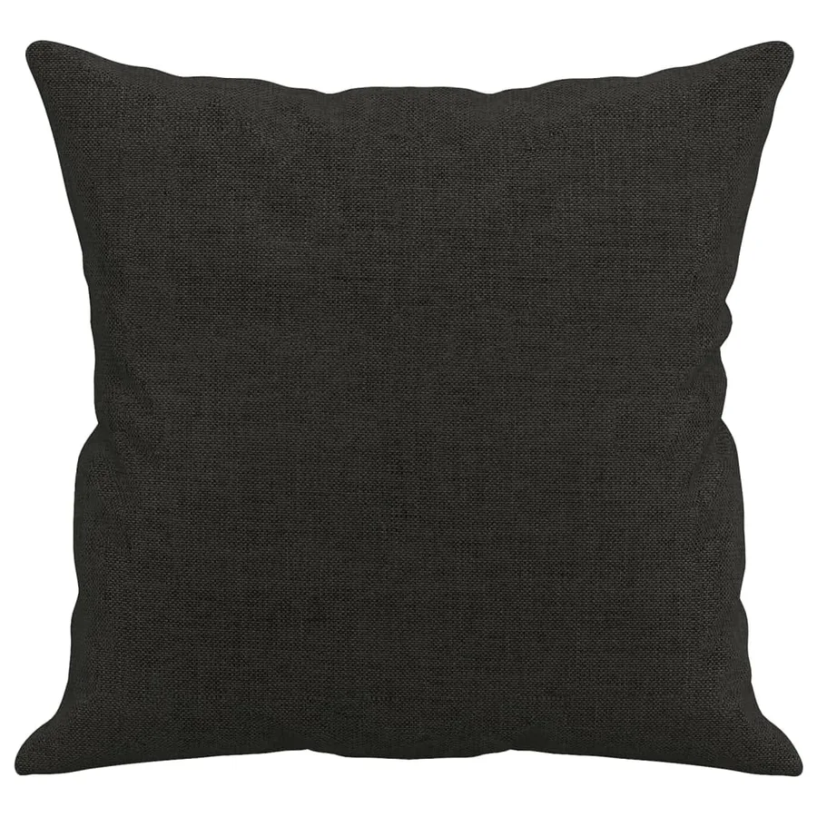 Coussins décoratifs lot de 2 Noir 40x40 cm Tissu - 4