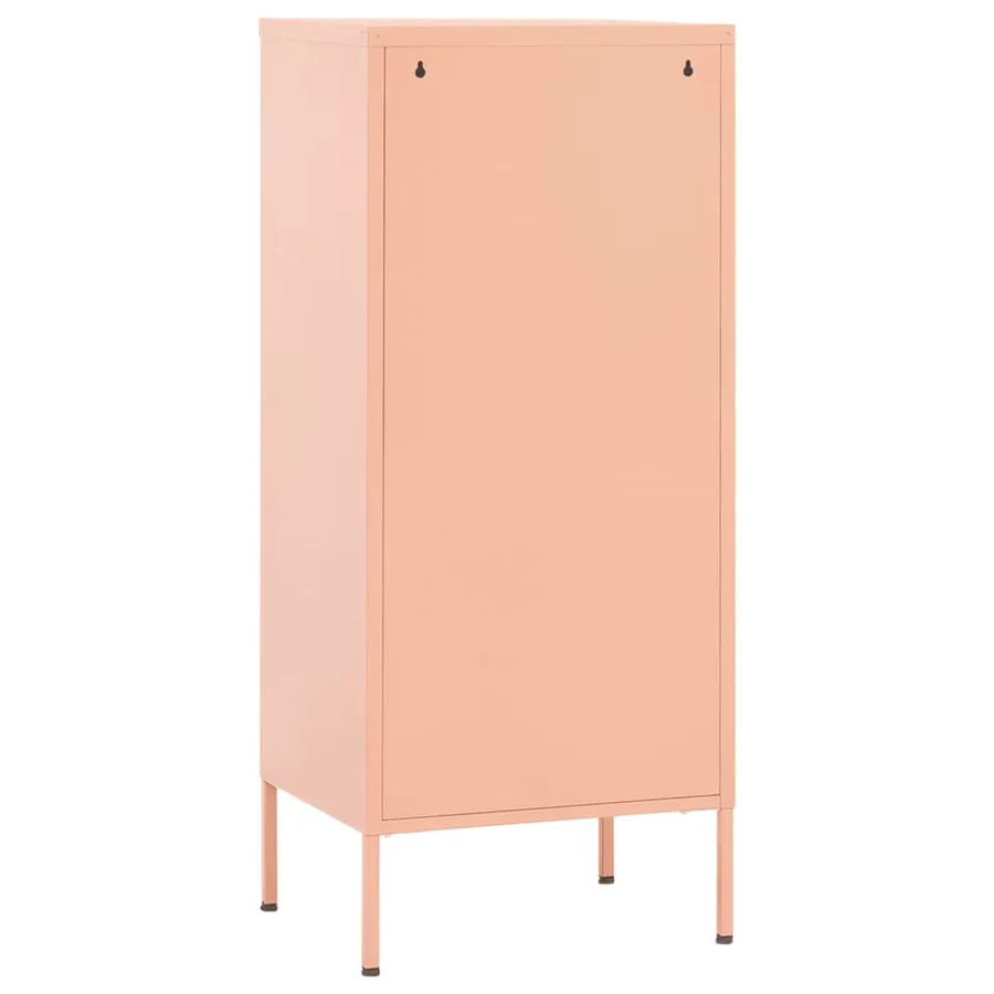 Armoire de rangement Rose 42,5x35x101,5 cm Acier - 5