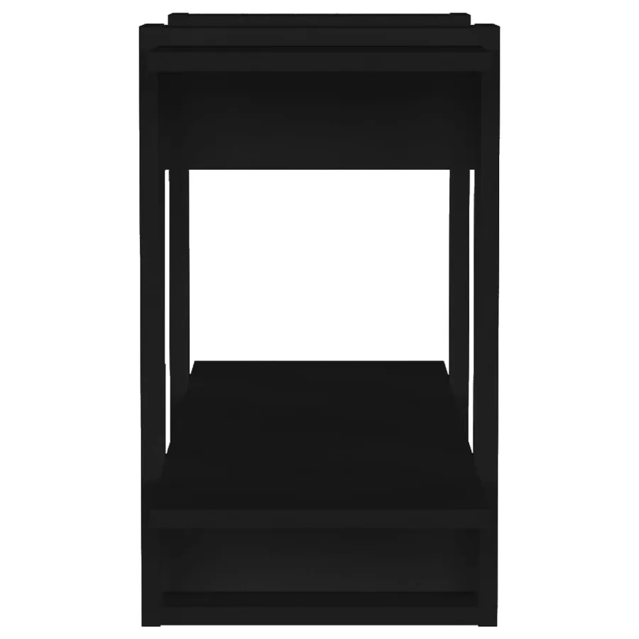 Bibliothèque/Séparateur de pièce Noir 80x30x51 cm - 6