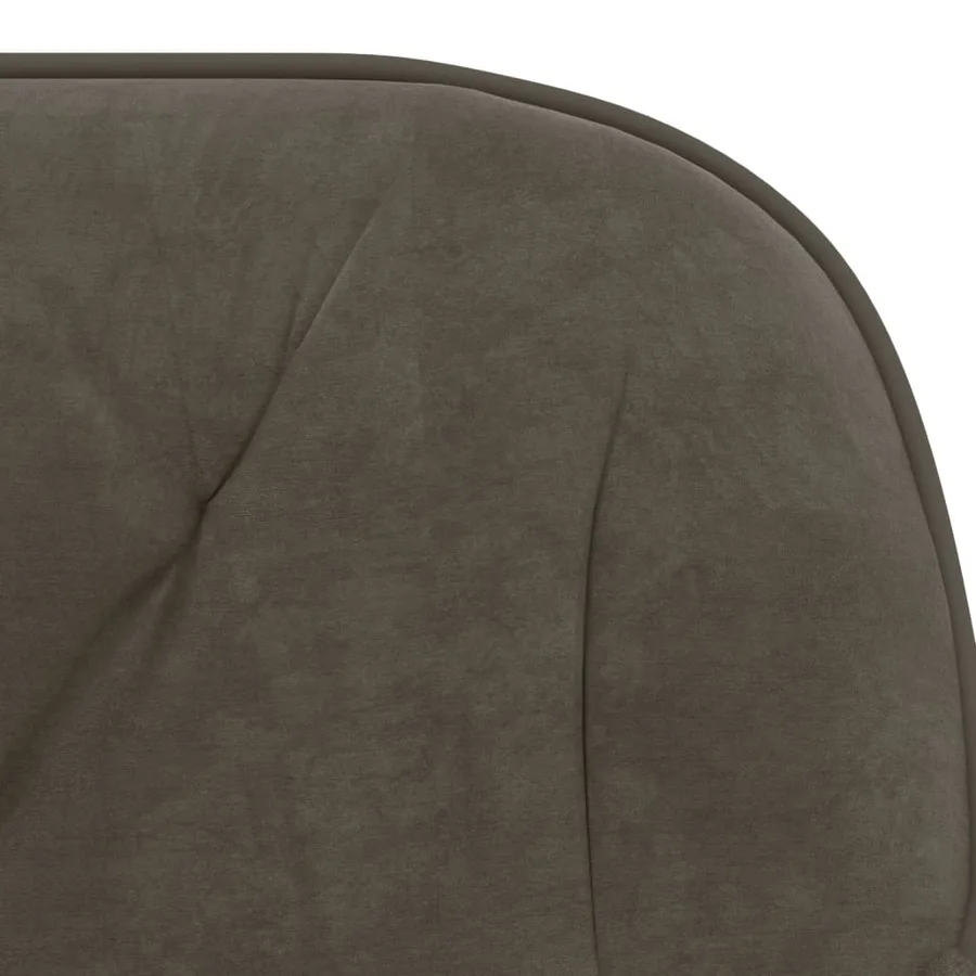 Chaises à manger lot de 2 Gris foncé Velours - 7