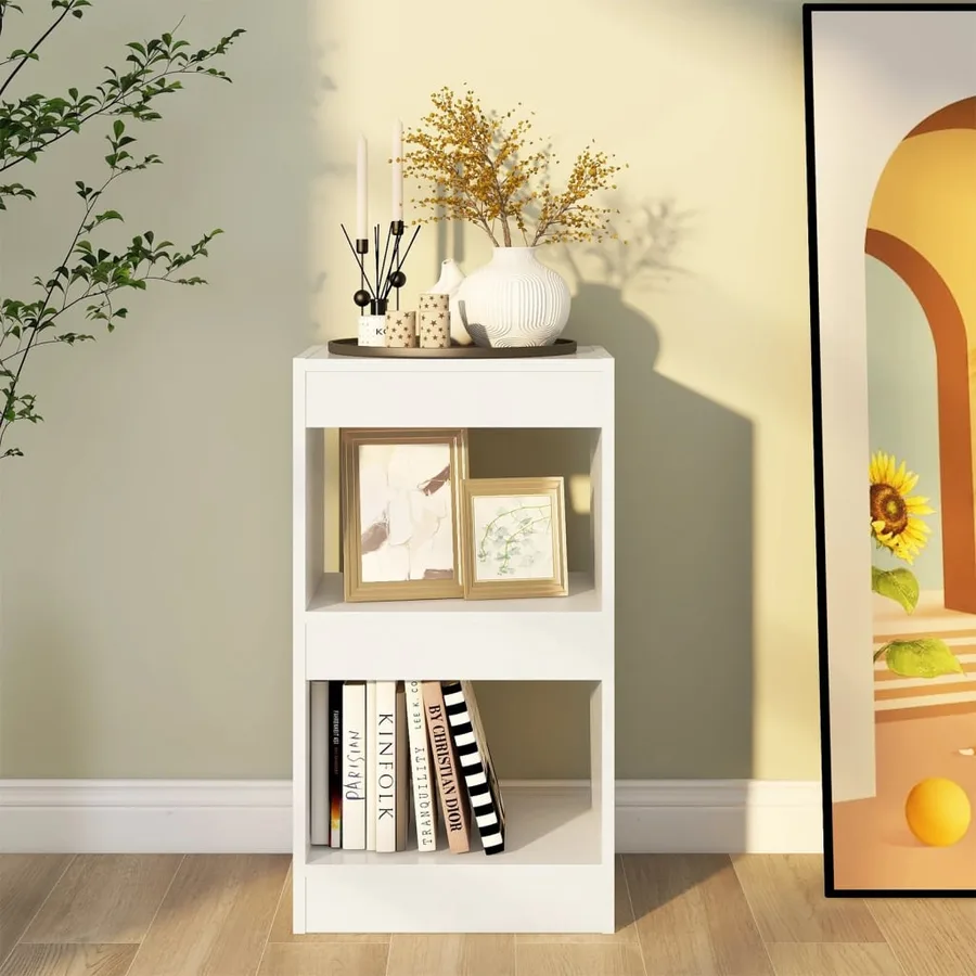 Bibliothèque/Séparateur de pièce Blanc 40x30x72 cm - 5