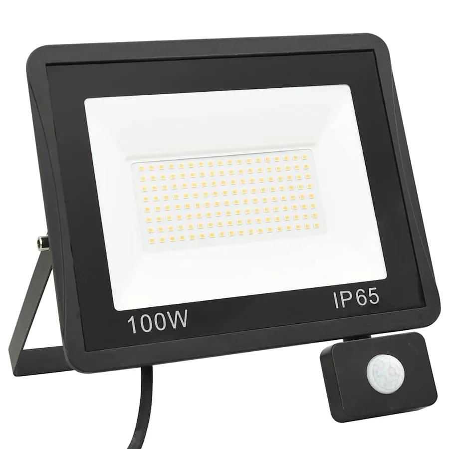 Projecteur à LED avec capteur 100 W Blanc chaud - 3