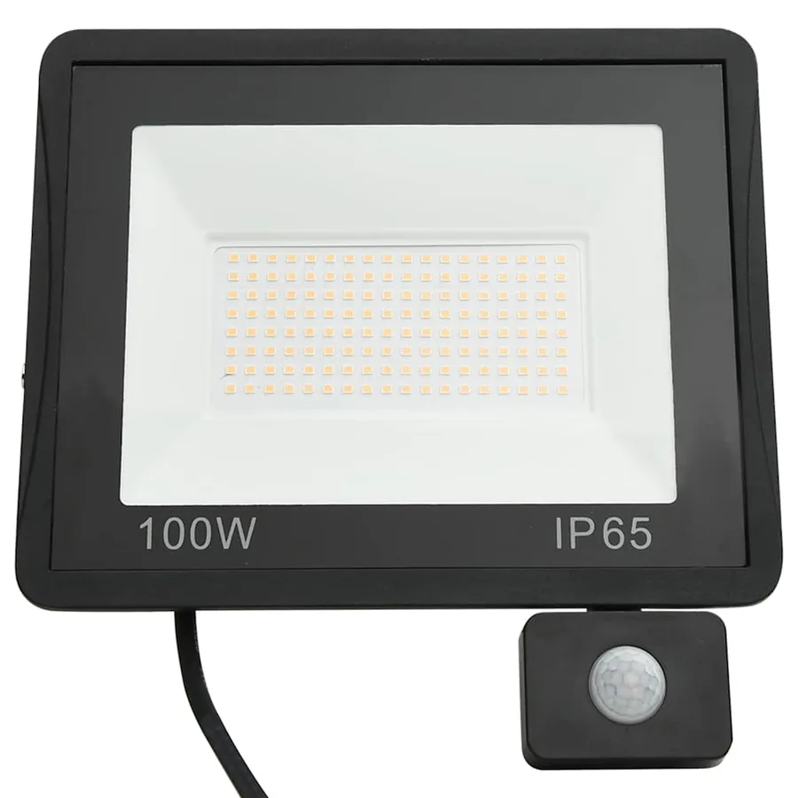 Projecteur à LED avec capteur 100 W Blanc chaud - 4