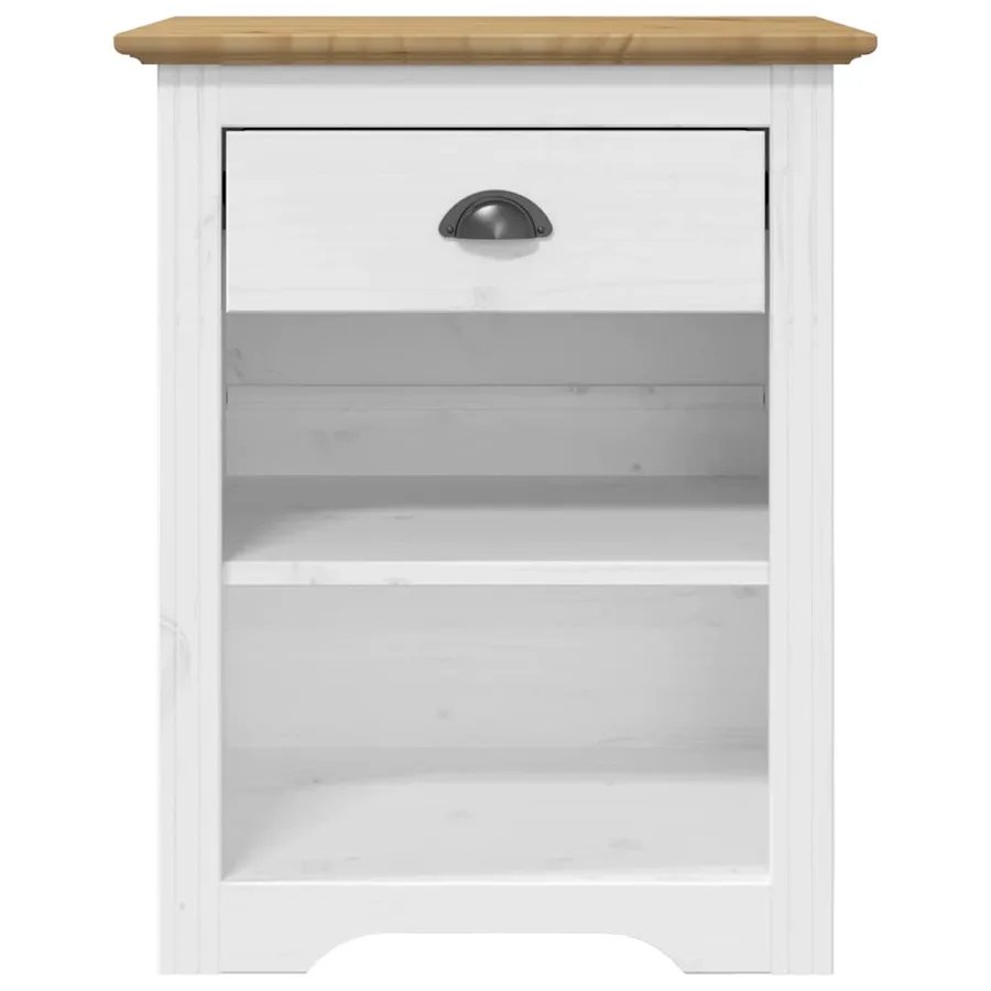 Table de chevet BODO marron 53x38,5x67 cm bois de pin massif - 3