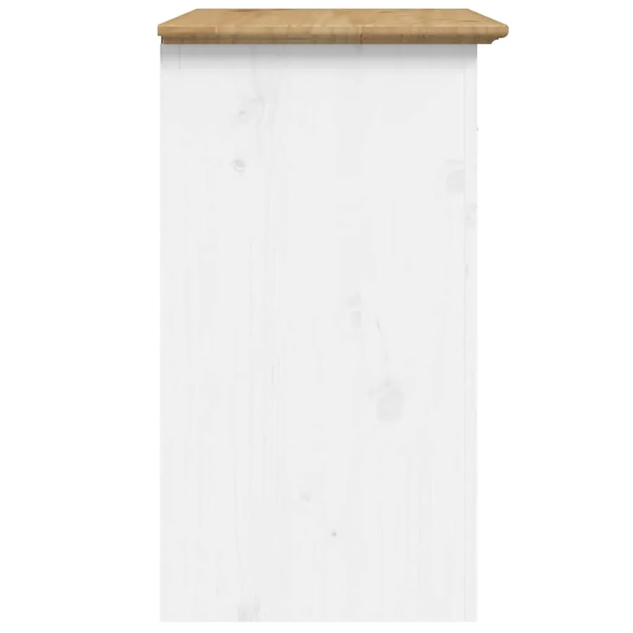 Table de chevet BODO marron 53x38,5x67 cm bois de pin massif - 5