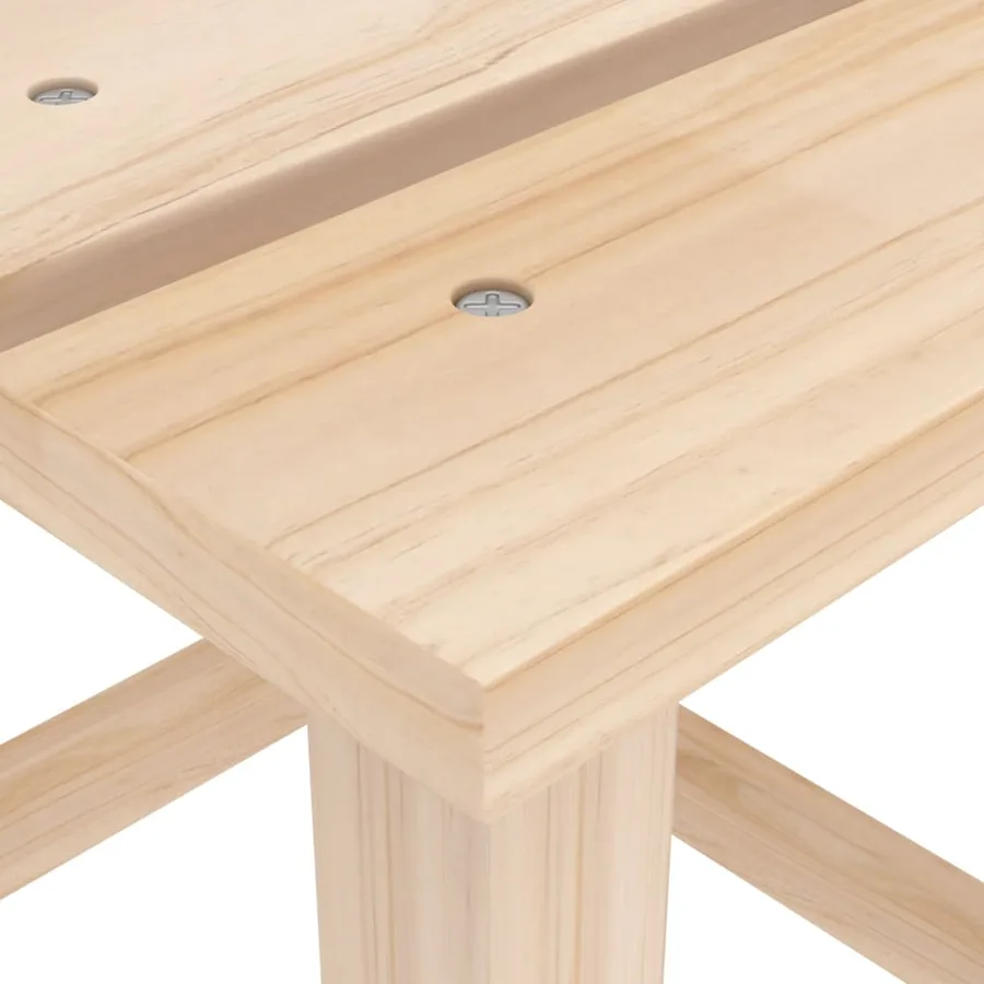 Chaise de jardin Adirondack avec repose-pied et table Sapin - 14