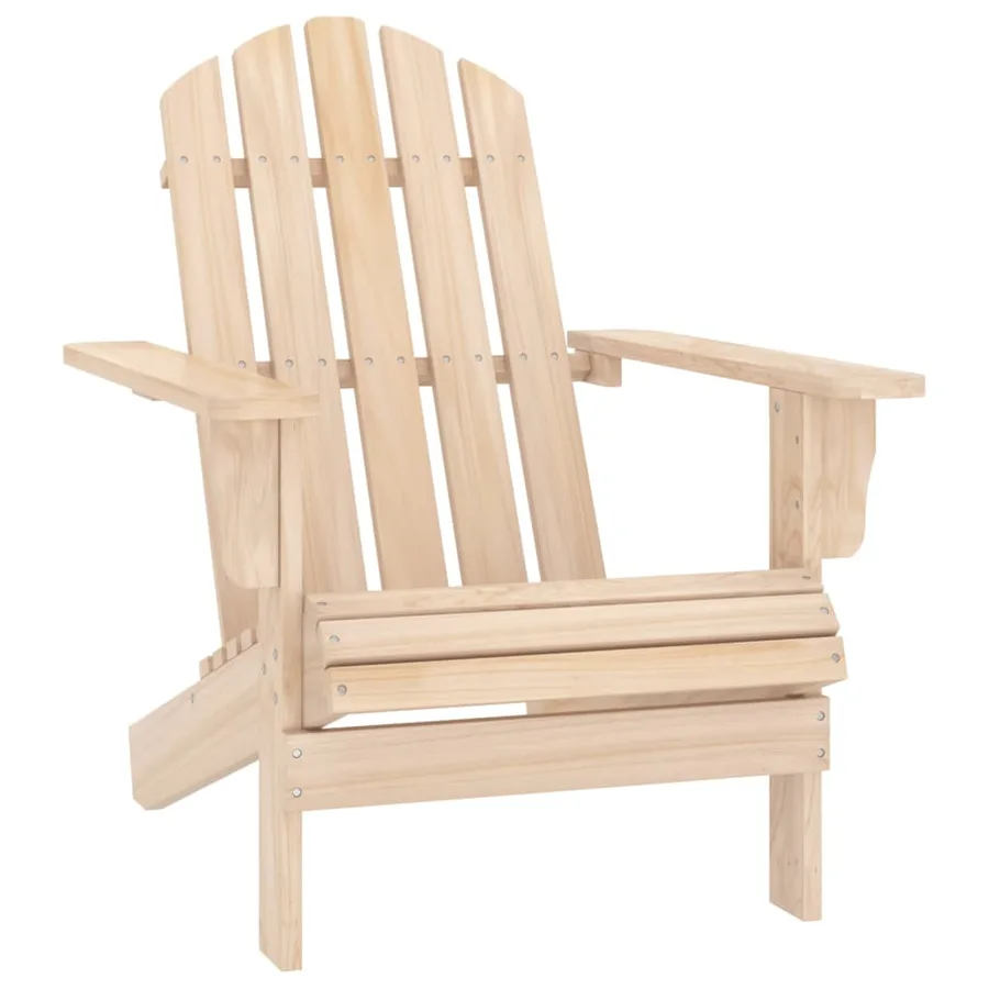 Chaise de jardin Adirondack avec repose-pied et table Sapin - 8
