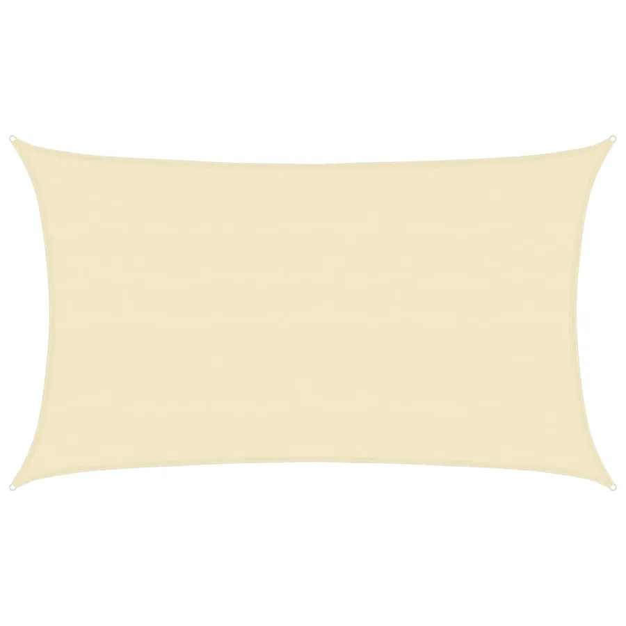 Voile d'ombrage 160 g/m² Crème 5x8 m PEHD - 2