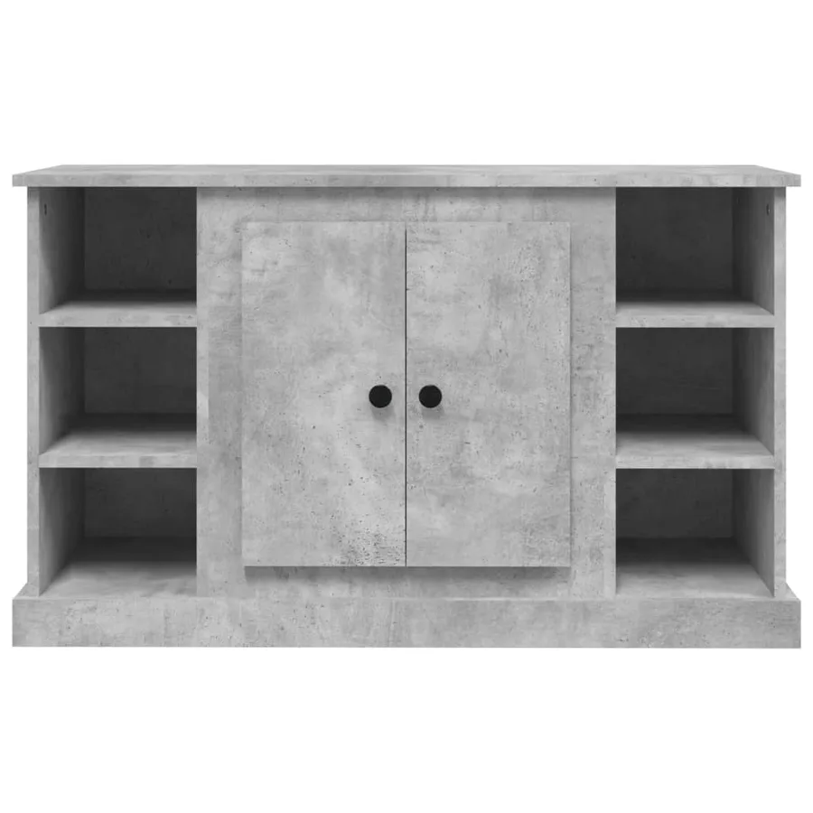Buffet Gris béton 100x35,5x60 cm Bois d'ingénierie - 6