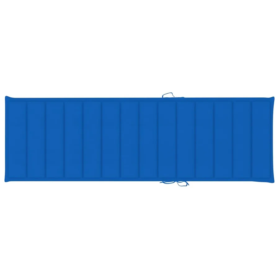 Chaise longue de jardin avec table et coussin Pin imprégné - 7