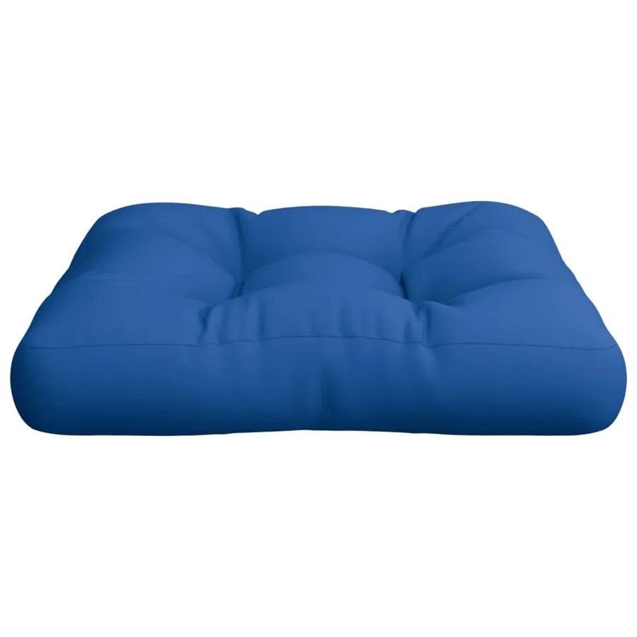 Coussin de palette bleu royal tissu - 5