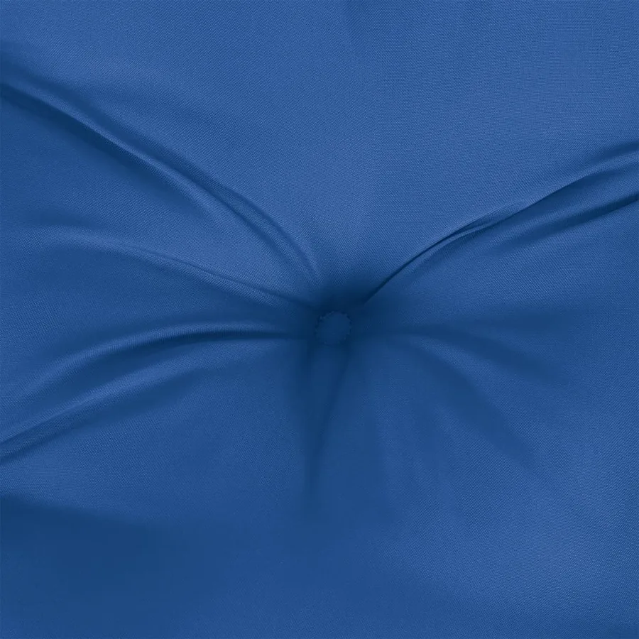 Coussin de palette bleu royal tissu - 7