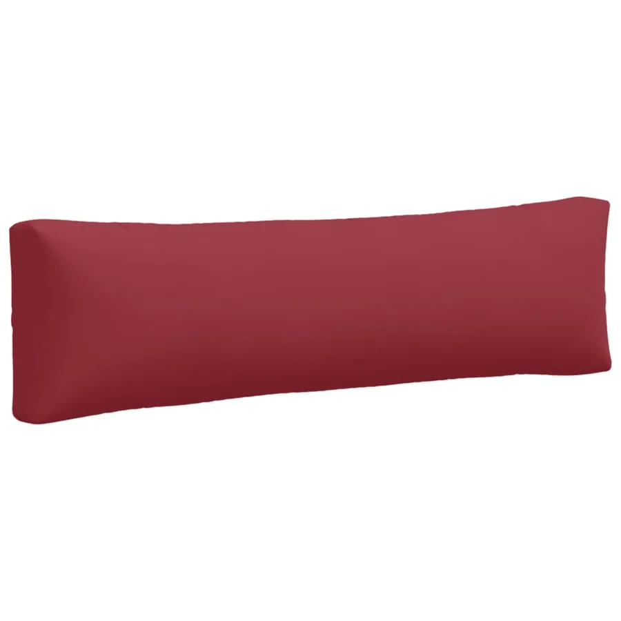 Coussins de palette lot de 2 rouge bordeaux tissu - 6