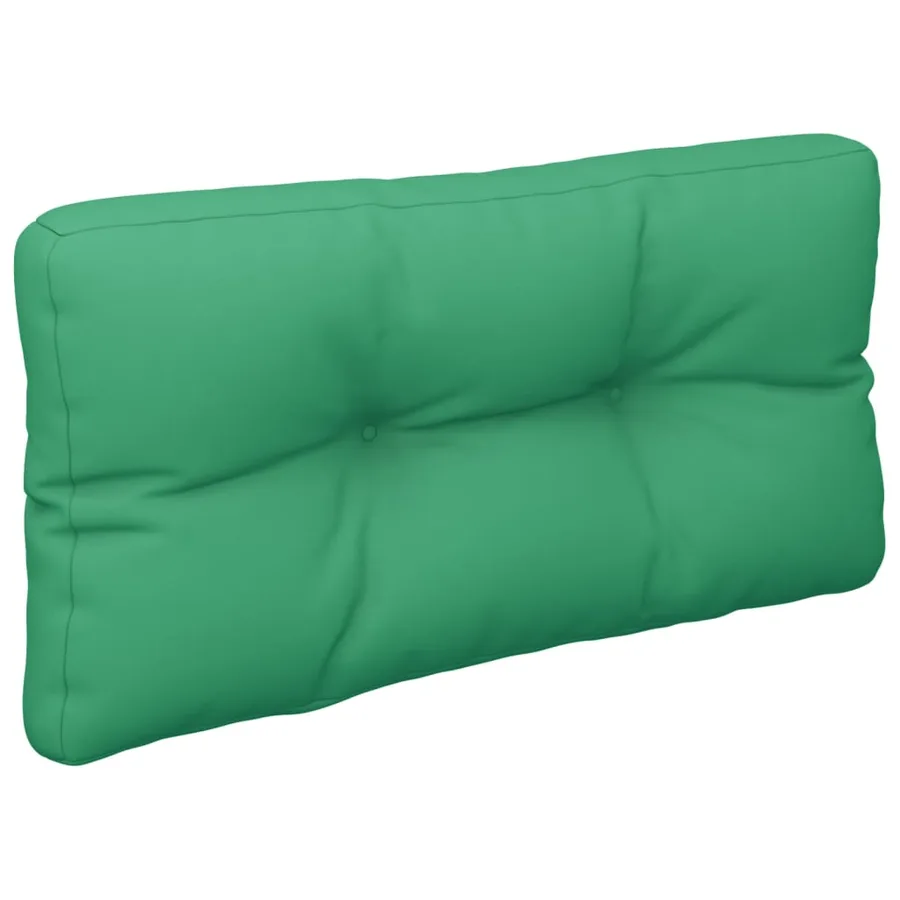 Coussin de palette vert 70x40x12 cm tissu - 4