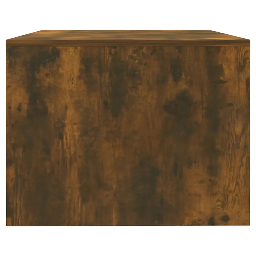 Table basse chêne fumé 102x55x42 cm bois d'ingénierie - 8