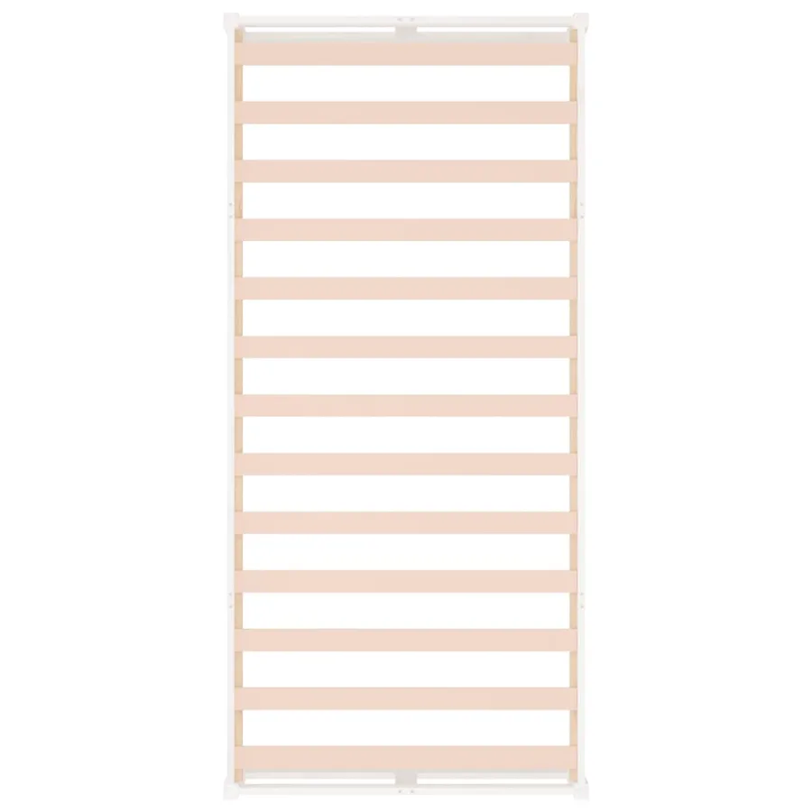 Cadre de lit sans matelas blanc 90x200 cm bois massif - 6