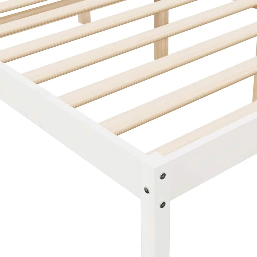 Lit pour personne âgée sans matelas 140x190 cm bois pin massif - 7