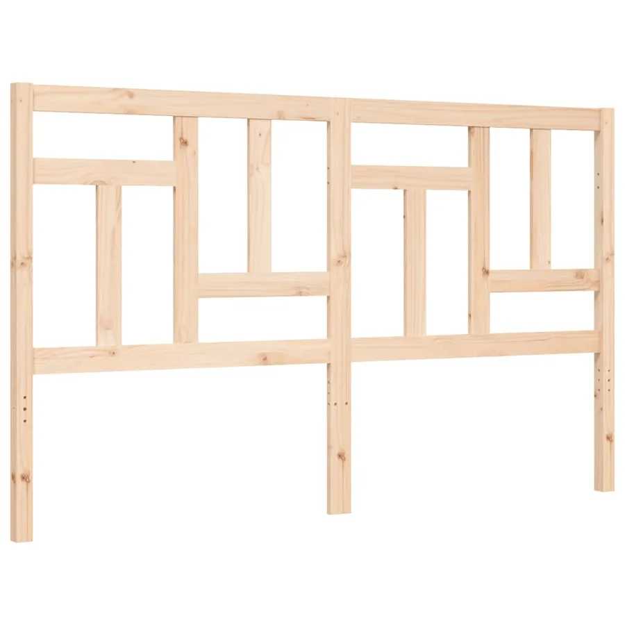 Cadre de lit sans matelas 160x200 cm bois massif de pin - 8