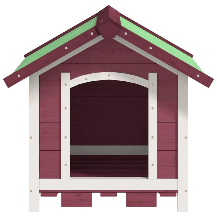 Chenil moka 65x65x61,5 cm bois de pin solide - 3