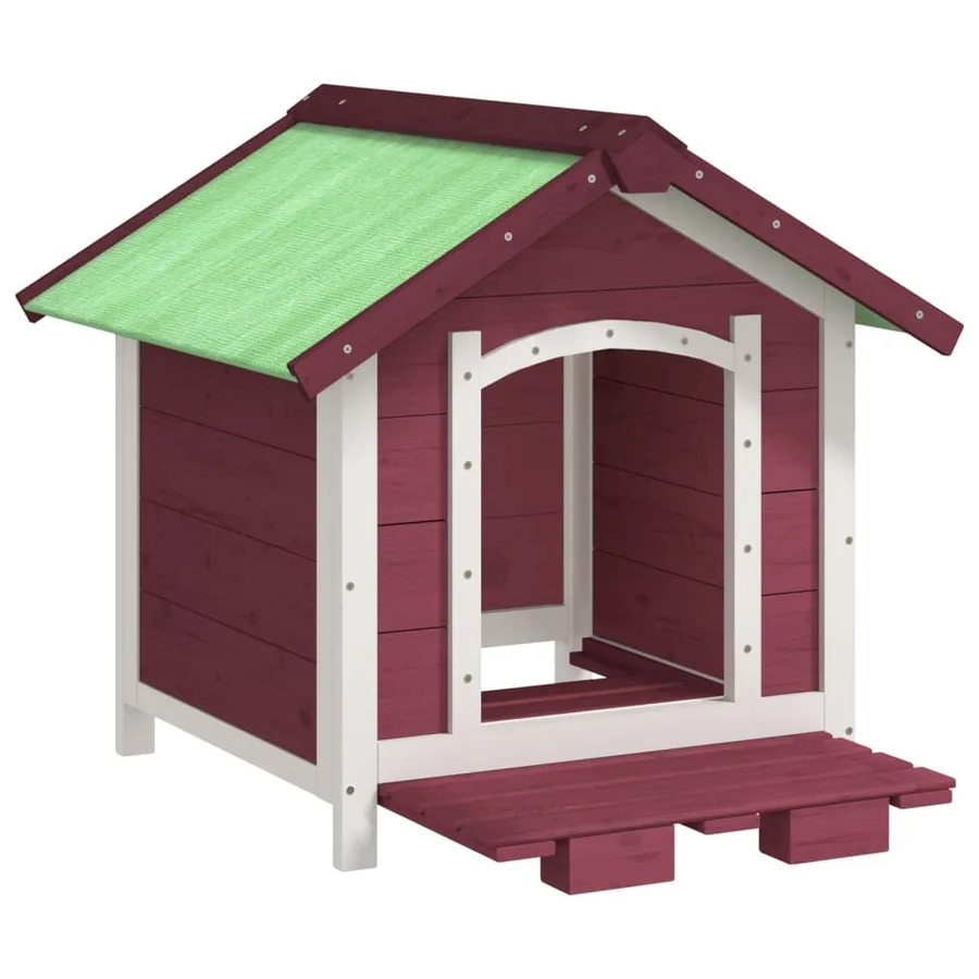 Chenil moka 65x65x61,5 cm bois de pin solide - 4