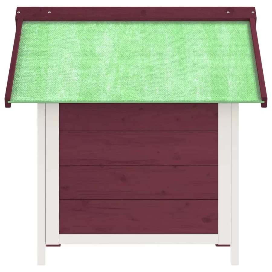 Chenil moka 65x65x61,5 cm bois de pin solide - 5