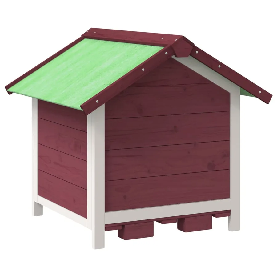Chenil moka 65x65x61,5 cm bois de pin solide - 6