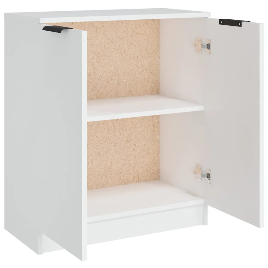 Buffet Blanc 60x30x70 cm Bois d'ingénierie - 5