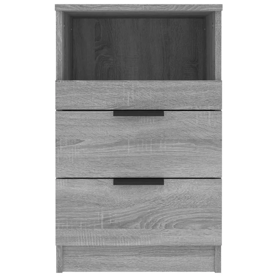Tables de chevet 2 pcs Sonoma gris Bois d'ingénierie - 6