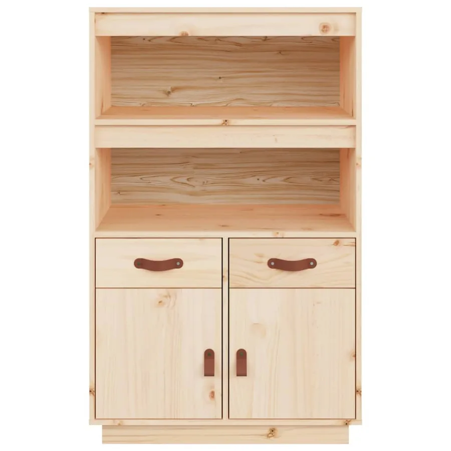 Buffet haut 67x40x108,5 cm Bois massif de pin - 6