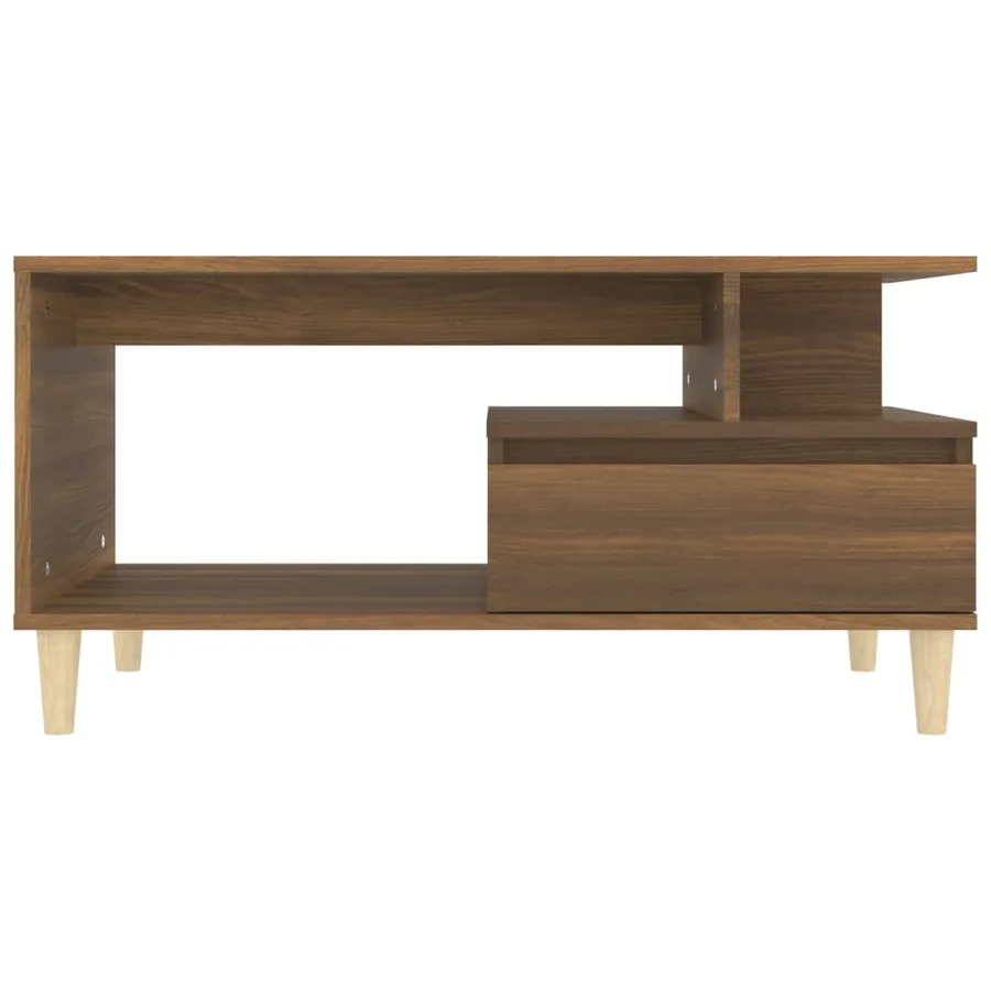 Table basse Chêne marron 90x49x45 cm Bois d'ingénierie - 5