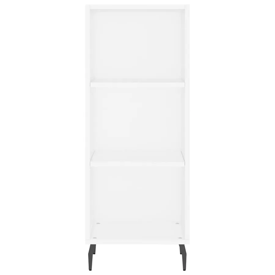 Buffet haut Blanc 34,5x34x180 cm Bois d'ingénierie - 6