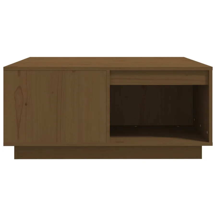 Table basse Marron miel 80x81x36,5 cm Bois massif de pin - 5