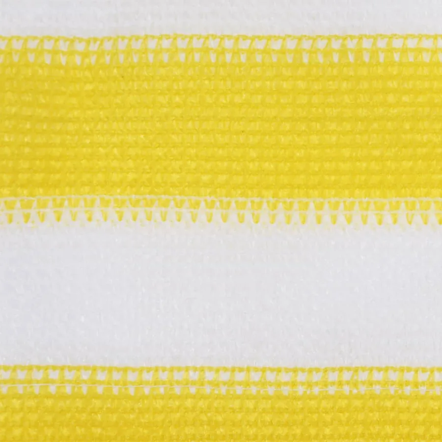 Écran de balcon Jaune et blanc 120x600 cm PEHD - 2